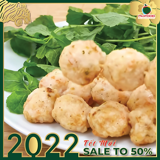 Chả Tôm Viên Chiên Xù - 1Kg 2 Khay - Hút Chân Không