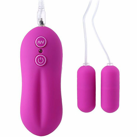 Trứng rung mini 2 cục 10 kiểu rung hàng cao cấp cho chị em phụ nữ (Che tên sản phẩm, màu ngẫu nhiên)