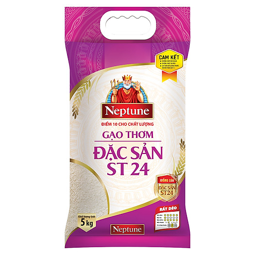 Gạo Thơm Đặc Sản Neptune ST24 Túi 5kg