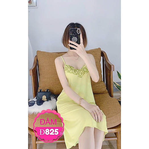 Đầm thun nữ [ +ĐƯỢC ĐỔI TRẢ + Tặng kèm vòng tay ] đầm ngủ dây thun lạnh co dãn , free size 42KG -