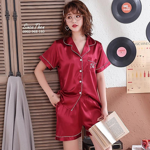 Đồ ngủ đôi Tphcm, Đồ ngủ đôi tân hôn màu đỏ, hàng có sẵn - Since Then