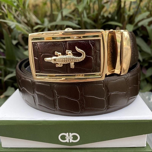Dây lưng nam, thắt lưng nam, da bò dập vân cá sấu cao cấp