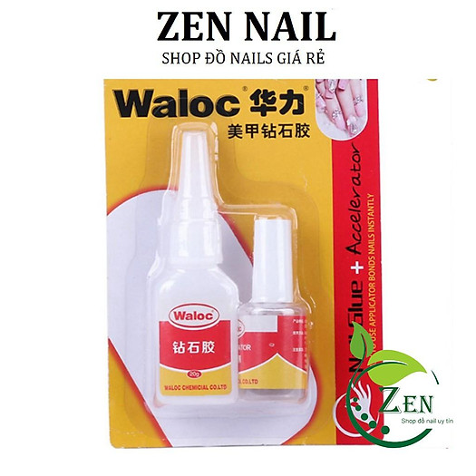 Keo bê tông, keo waloc gắn móng, đính đá siêu chắc (bộ gồm 2 chai)