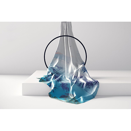 Khăn choàng lụa tơ tằm họa tiết Kinh Thành Huế