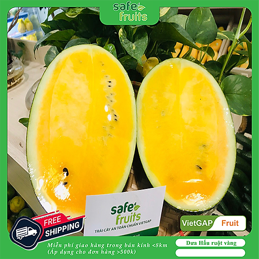 Dưa Hấu Ruột Vàng VietGAP (size: 2,5 - 3kg)