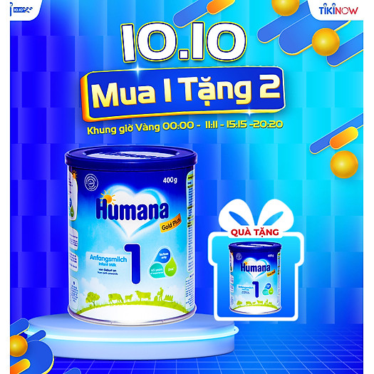 Sữa Bột Công Thức Dành Cho Trẻ Humana Gold Plus 1 (400g) Nhập Khẩu Từ