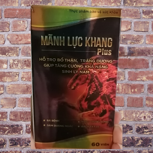 Mãnh Lực Khang Plus - Hỗ Trợ Bổ Thận, Tráng Dương & Tăng Cường Khả Năng Sinh Lý Nam Hộp 60 viên