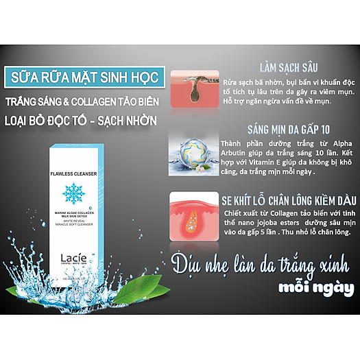 Sữa rửa mặt sinh học Collagen Tảo Biển
