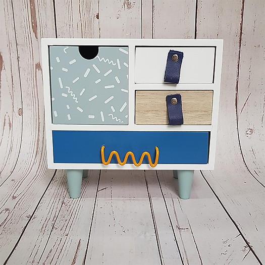 Tủ Gỗ Mini Đựng Đồ Trang Điểm - Hàng Thiết Kế - Không Cần Lắp Đặt