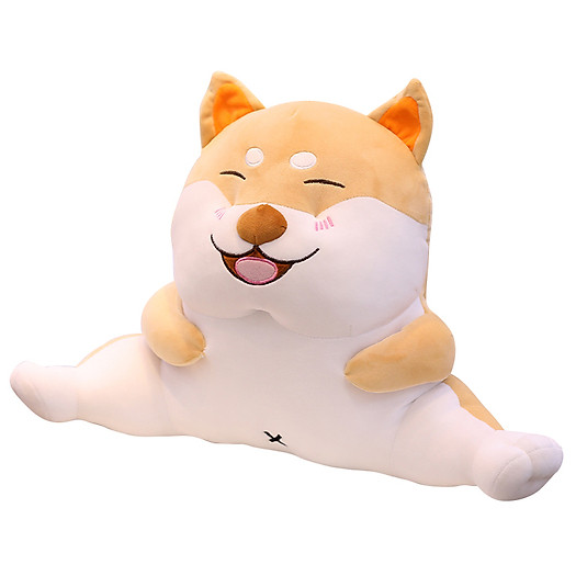 Đệm Gối Tựa Lưng Ô Tô Bàn Học Gối Ôm Đa Năng Hình Chó Shiba Cười 