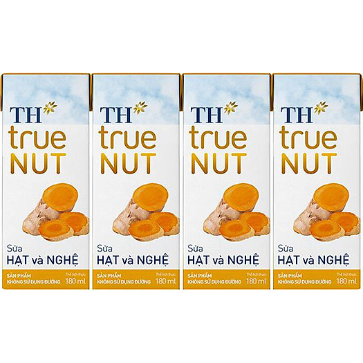 Thùng Sữa Hạt Và Nghệ TH True Milk NUT (48 hộp x 180ml)