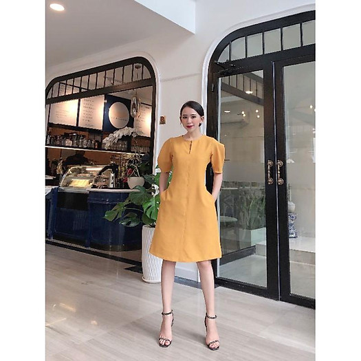 Đầm Suông Tay Phồng