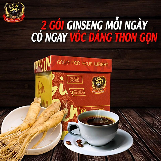 Cà phê Sâm hỗ trợ giảm cân (1 Hộp / 30 gói)
