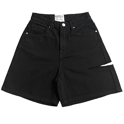Short jeans lửng rách đùi LD JEANS - Quần shorts nữ | ThờiTrangNữ.vn