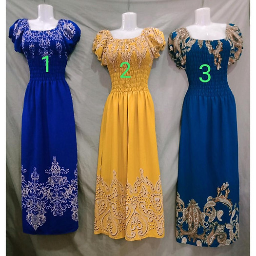 Maxi dự tiệc trễ vai 45-68 kg