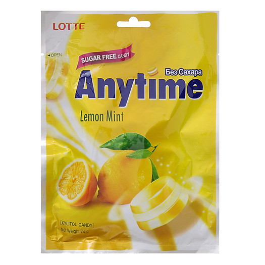 Kẹo Lotte Anytime Chanh - Gói 74g