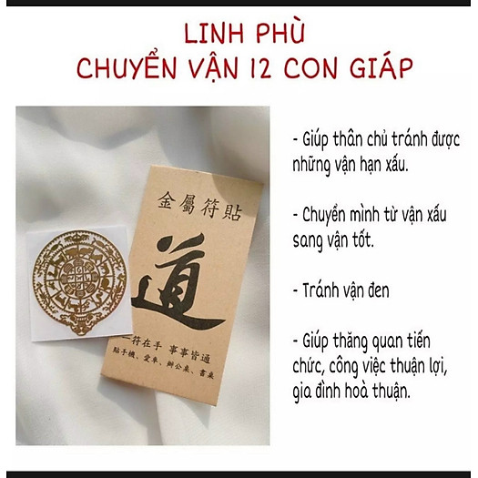 Linh phù CHUYỂN VẬN 12 CON GIÁP