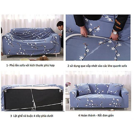 Vỏ bọc ghế sofa , tấm bọc sofa chữ L/ sofa góc co giãn họa tiết ấn tượng - đủ kích thước