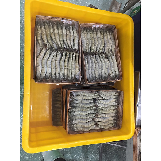 Tôm sú Oxy tư nhiên NIDTICO - Đông IQF (41-50 con/kg)