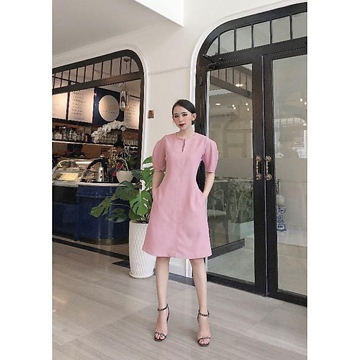 Đầm Suông Tay Phồng