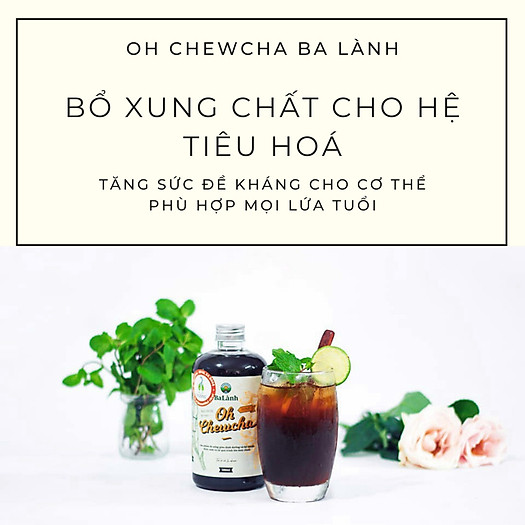 NƯỚC CHUỐI LÊN MEN OH CHEWCHA BA LÀNH 500ML- lợi khuẩn, tiêu hoá tốt,giúp giảm ợ hơi, ợ nóng, khó tiêu