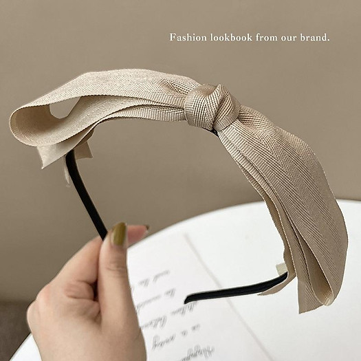 Băng đô cài tóc nơ vải nhỏ xinh xắn