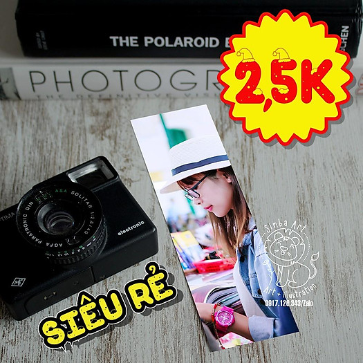 In hình của mình lên Kẹp sách Bookmark đánh dấu trang 14 x 4cm siêu cute