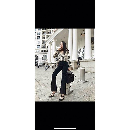 Quần jean nữ ống loe