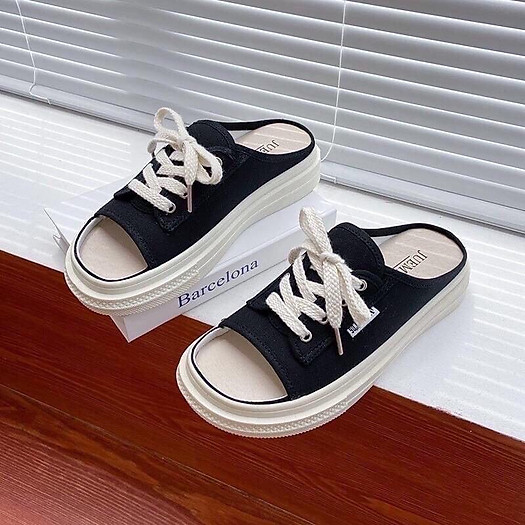 Giày sục thể thao nữ hở mũi phong cách Hàn siêu hot