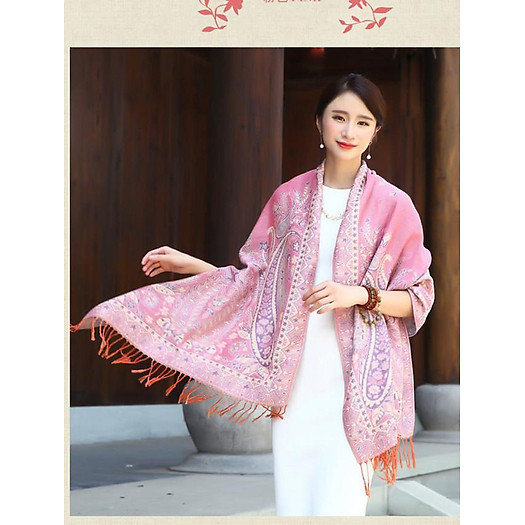 Khăn Pashmina Thổ Cẩm – PTC910