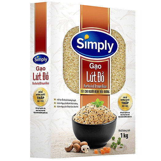 Hộp Gạo Lứt Đồ Simply 1kg