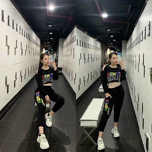 Bộ đồ tập, quần áo tập nhảy zumba theo nhóm cực style