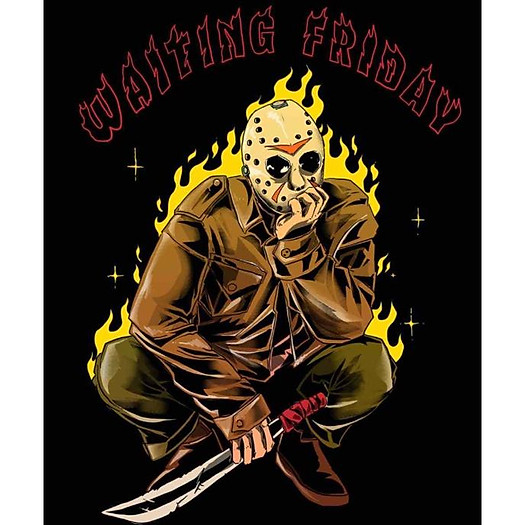 Áo hoodie Jason waiting friday kẻ giết người Wright unisex