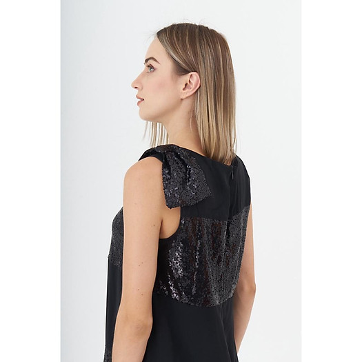 ĐẦM ĐEN SEQUIN DỰ TIỆC SANG TRỌNG XUẤT KHẨU