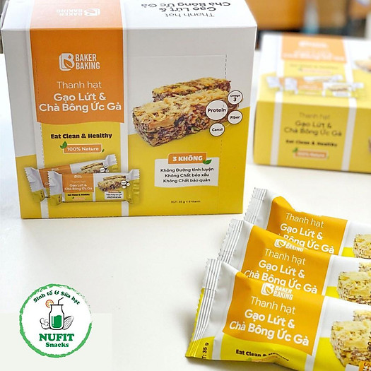 Thanh Hạt Gạo Lứt & Chà Bông Ức Gà