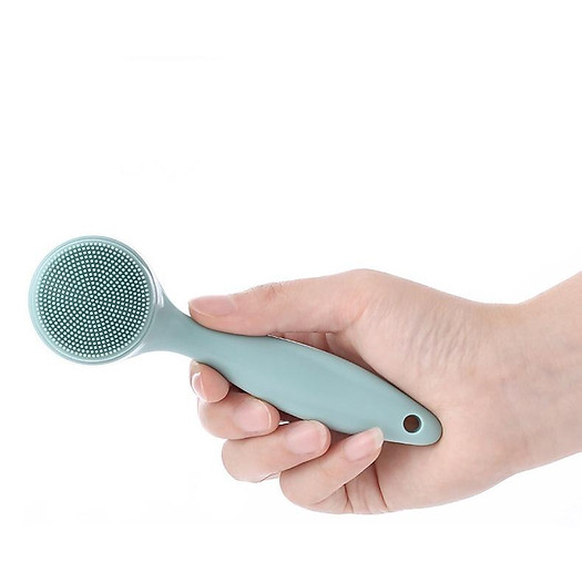Cây rửa mặt cầm tay, dụng cụ làm sạch da mặt tẩy tế bào chết bằng Silicon mềm mại bằng cơ