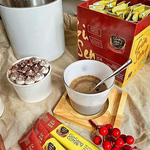 Cà phê Sâm hỗ trợ giảm cân (1 Hộp / 30 gói)