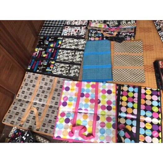 Túi dứa bạt đựng đồ nhiều size,có 2 khóa kéo cao cấp nhiều màu VT15