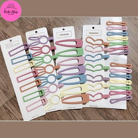 Ghim Cài Tóc Nhiều Màu, Kẹp Tóc Đen Cho Chị Em