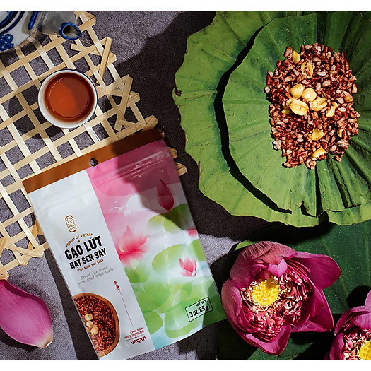 Gạo Lứt Hạt Sen Sấy Hoa Sen (Túi 85g)