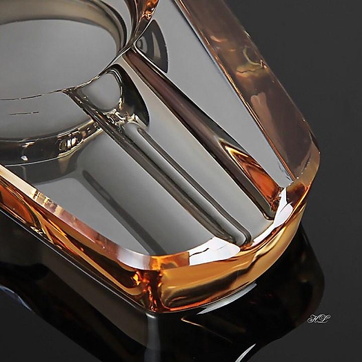 Gạt tàn Cigar thủy tinh nguyên khối cao cấp