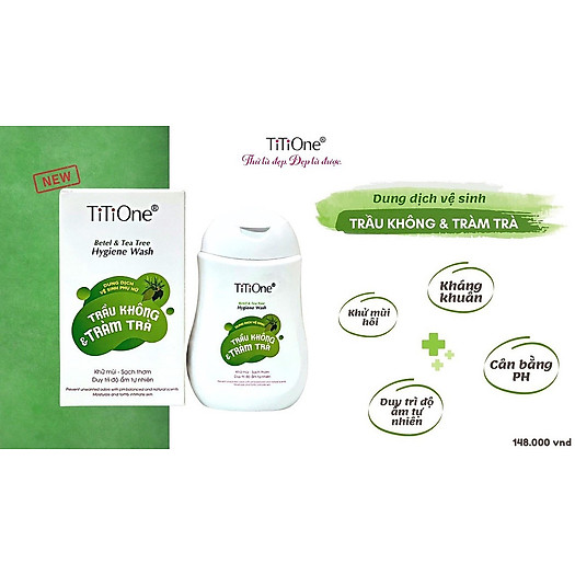 Titione Dung dịch vệ sinh Trầu không tràm trà TiTiOne - Dung dịch vệ sinh ...
