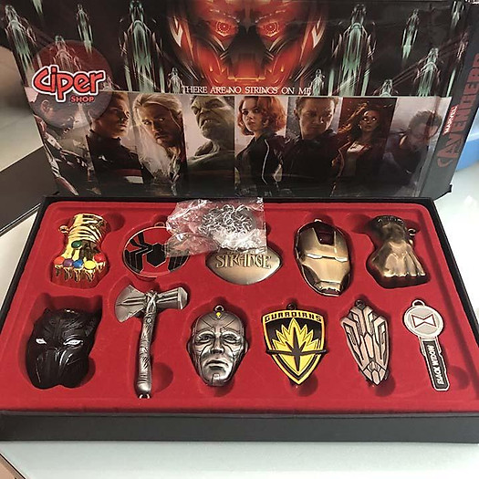 Bộ 11 móc khóa Avengers - Móc khóa Avengers Giá Rẻ - Móc Khóa