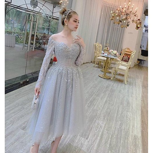 Đầm công chúa trễ vai siêu xinh