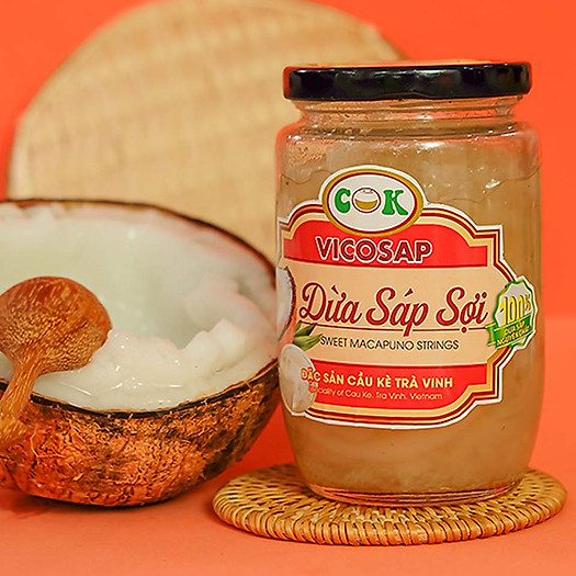 Dừa sáp sợi 220ml Vicosap