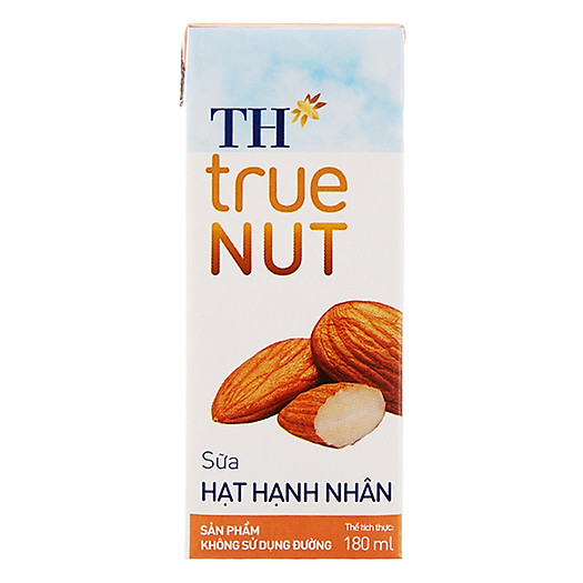 Lốc 4 hộp Sữa hạt Hạnh nhân TH True NUT (180ml)