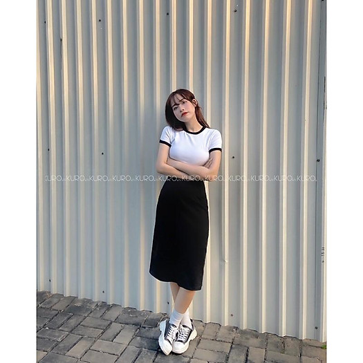 Váy suông qua gối