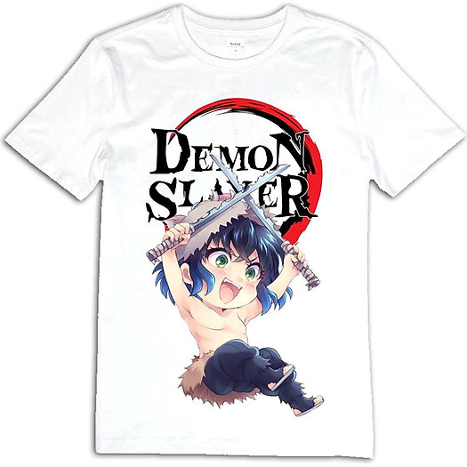 Áo phông hình chibi Kimetsu no Yaiba Hashibira Inosuke