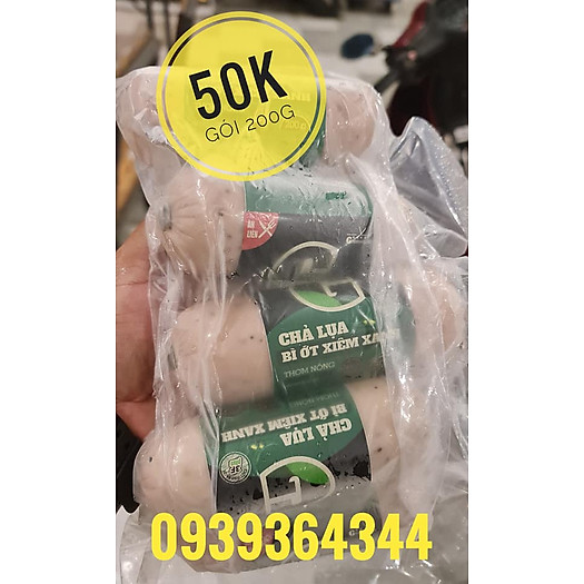 Chả lụa bì ớt xiêm xanh - 200G