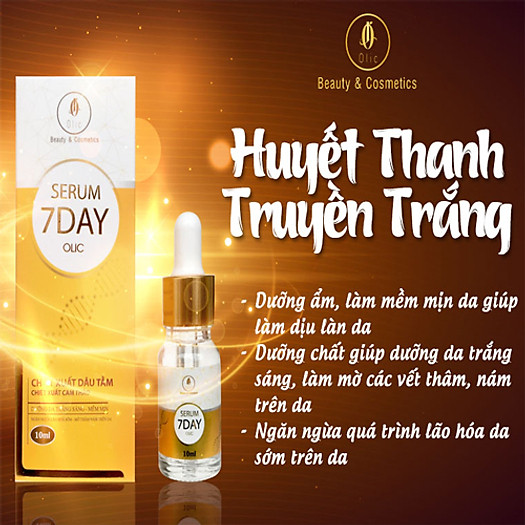 Combo Huyết Thanh Truyền Trắng OLIC & Kem Sâm Đế Vương OLIC giúp trắng da, nâng cơ, xóa nhăn, xóa nám da, đẩy lùi tàn nhang và tất cả dấu hiệu lạo hóa trên da.